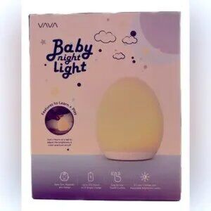 Vada Baby Night Light Lamp Rechargeable Kids Nursery Touch Tap Dimmable Timer